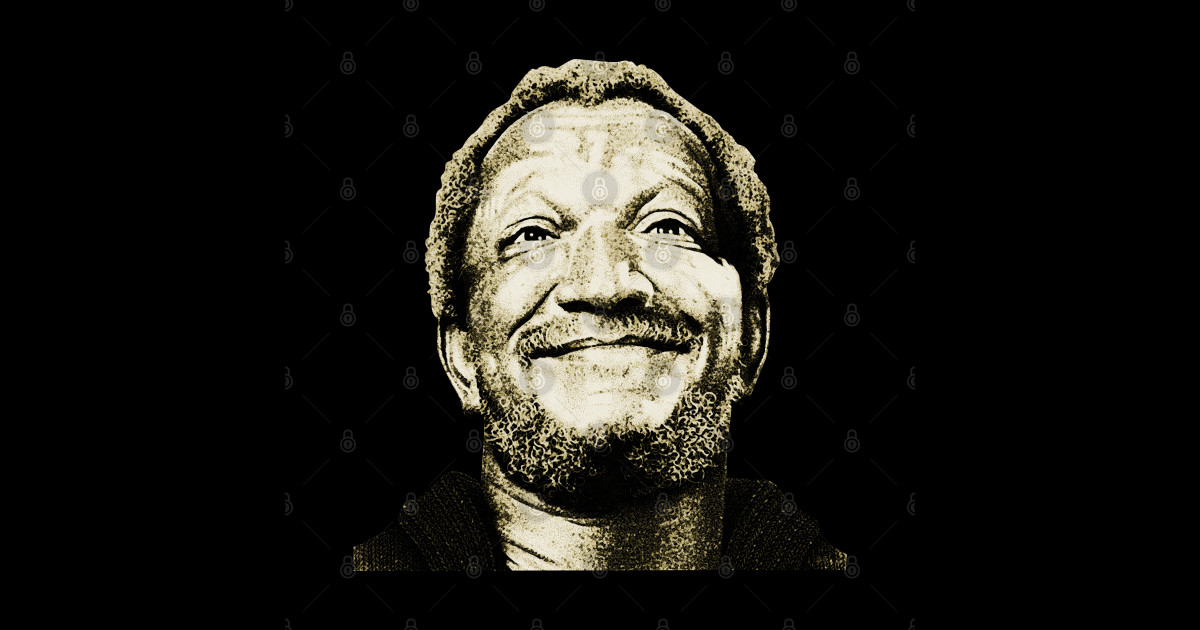 Fred Sanford Smiling - 70s Tv Show - Sticker | TeePublic