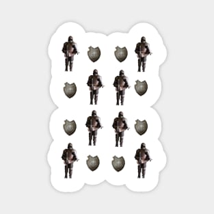 Knight and Shield Pattern Magnet