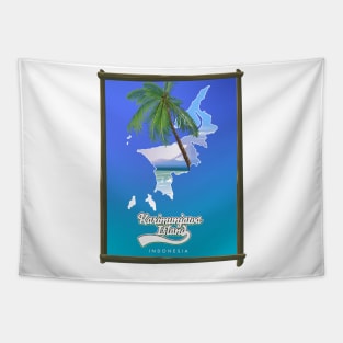 Karimunjawa Island Indonesia map Tapestry