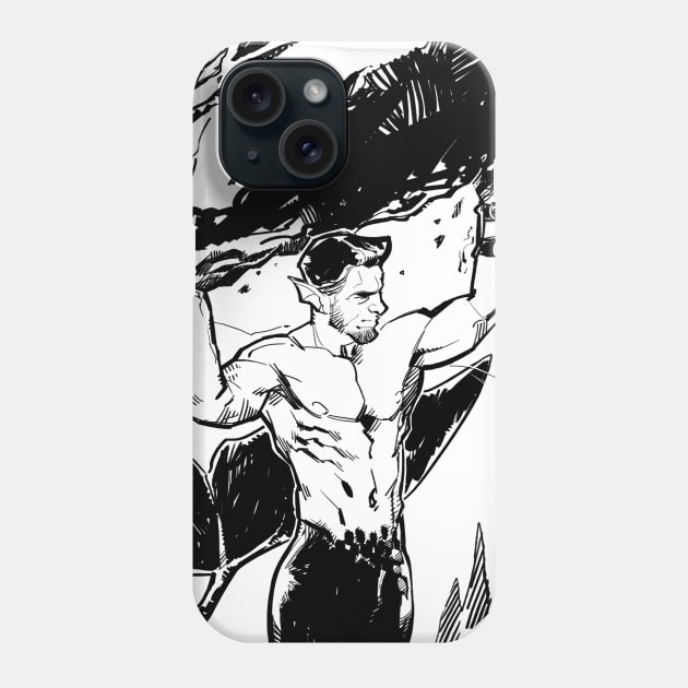 Strong Merman Phone Case by igloinor