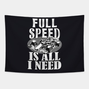 Racing Car Full Speed Motor Sports Gift Tapestry