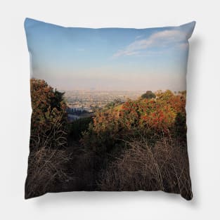 Los Angeles City Overlook at Kenneth Hahn State Rec Area Pillow