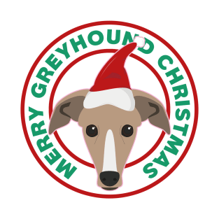 Merry Christmas Greyhound Dog T-Shirt