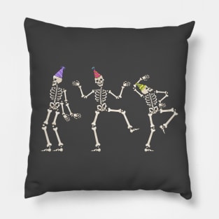 Dancing Skeletons Party Time Pillow