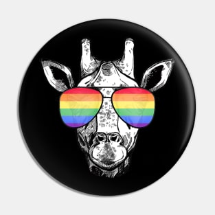 Lgbt Gay Pride Rainbow Flag Giraffe Lgbtq Pin