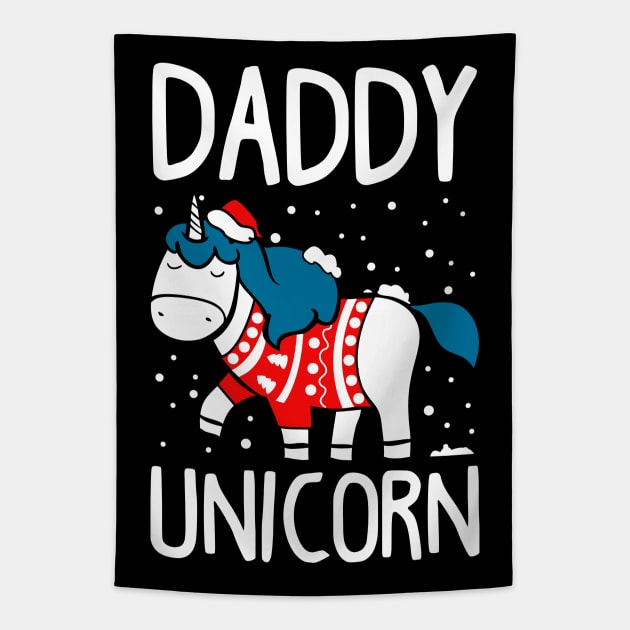 Matching Unicorn Ugly Christmas Sweatshirts Tapestry by KsuAnn