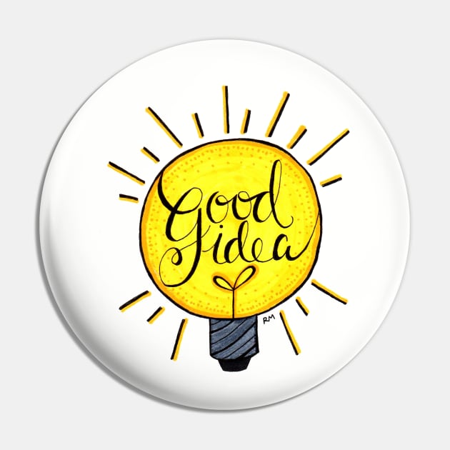 Good Idea Light Bulb Pin by RuthMCreative