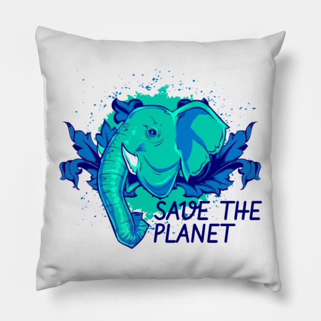 Save the Planet Pillow by NotUrOrdinaryDesign