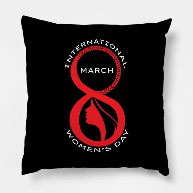 International Women's Day 2021 Gift Women's Day Anniversary Pillow by dianoo