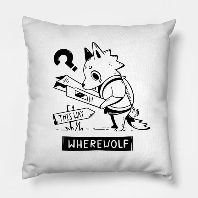 Wherewolf Pillow by Badgerbox