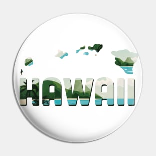 Hawaii state design / Hawaii lover / Hawaii gift idea / Hawaii present  / Hawaii home state Pin