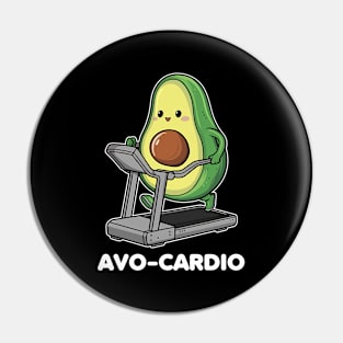 Funny avocado pun - avo-cardio Pin