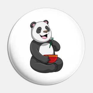 Panda with Bowl Ramen Pin