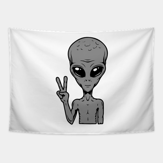 ALIEN PEACE Tapestry by Proadvance