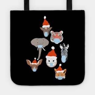 Animals with masks Tote