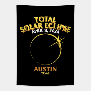 Total Solar Eclipse 2024 - Austin, Texas Tapestry
