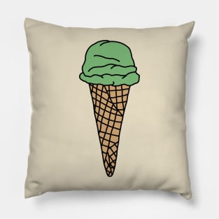 matcha green tea ice cream Pillow