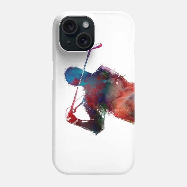 golf player sport art #golf #sport Phone Case by JBJart