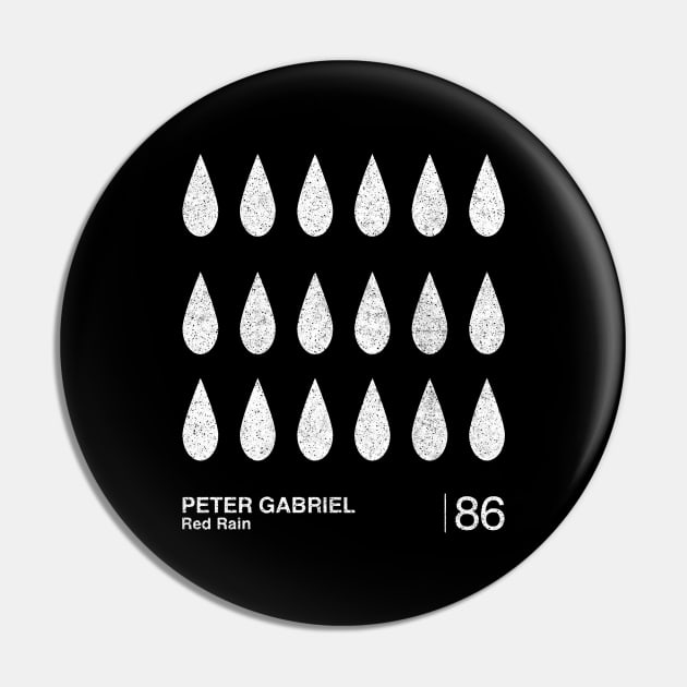 Peter Gabriel / Minimalist Graphic Design Fan Artwork Pin by saudade