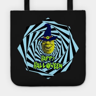 Funny Halloween Shrek Meme Tote