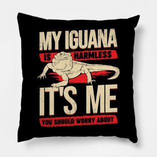 Funny Iguana Animal Lover Gift Pillow