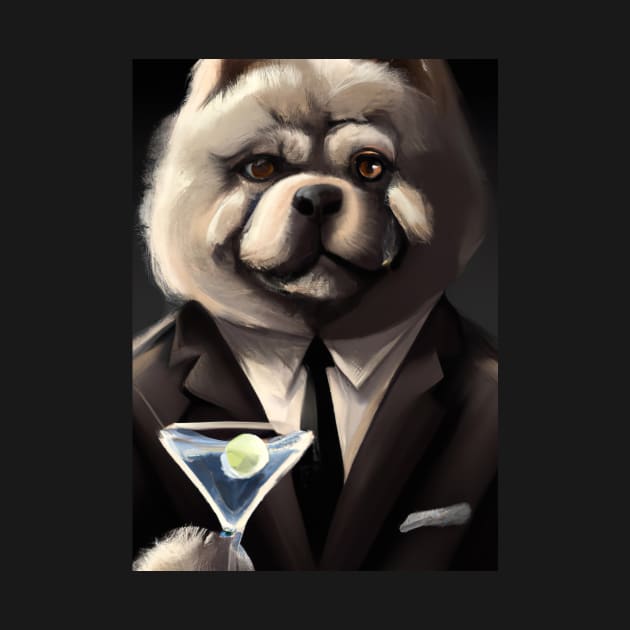 Chow Chow Suit Martini by maxcode