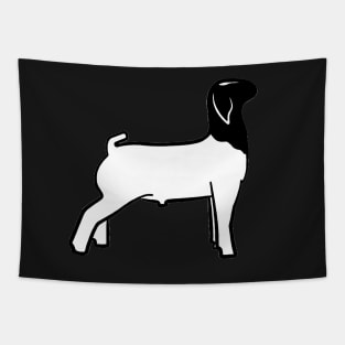 Market Goat Silhouette - NOT FOR RESALE WITHOUT PERMISSION Tapestry