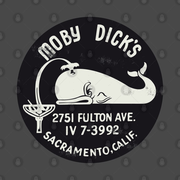 Retro Vintaged Moby Dick's Sacramento California by StudioPM71