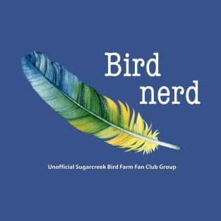 blue green feather bird nerd T-Shirt