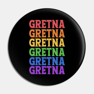 GRETNA COLORFUL CHRISTMAS Pin