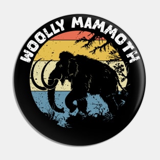 woolly mammoth animal vintage Pin