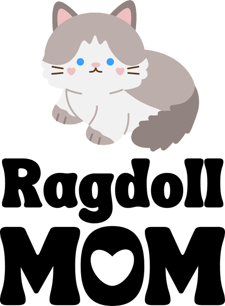 Ragdoll Mom Shirt / Ragdoll Cat Mama T-Shirt / Funny Cat Shirt / Gift for Ragdoll Cat Lover Kids T-Shirt by MeowtakuShop