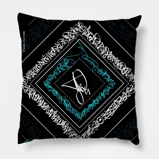 Abstract Calligraphy Pillow by DenielHast