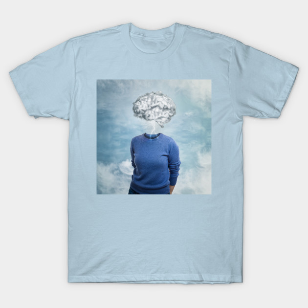 Head In The Clouds Cloud Brain T Shirt Teepublic