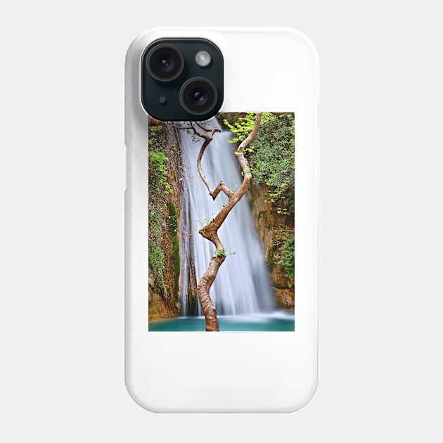 The dancing tree in Neda canyon Phone Case by Cretense72