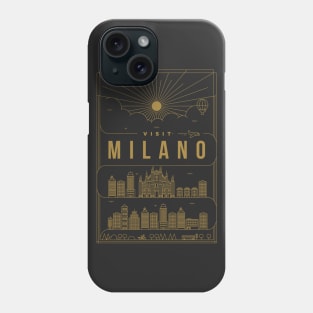 Milano Minimal Lineal Poster Phone Case