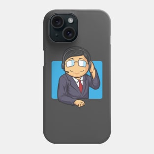 Call Center Worker Man Phone Case