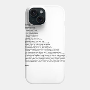 Clint Eastwood Quotes Phone Case