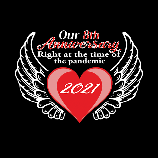 8th Anniversary pandemic 2021 winged lovers by Mrtstore