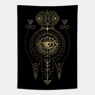 Mystical Sacred Geometry Ornament Tapestry