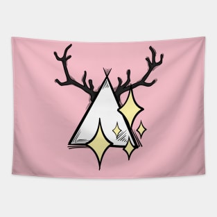 Horn and triangle Tapestry