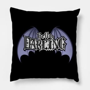 Hello Darling Bat Wings Design Pillow