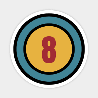 The Number 8 - eight - eighth Magnet