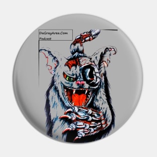 Zombie Cat (Transparent) Pin