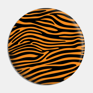 Orange Zebra Print Pin