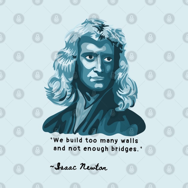 Isaac Newton  Portrait by Slightly Unhinged
