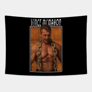 Vintage Wwe Vince Mcmahon Tapestry