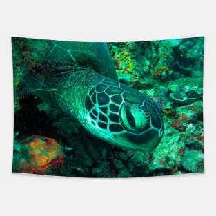 Green sea turtle Tapestry