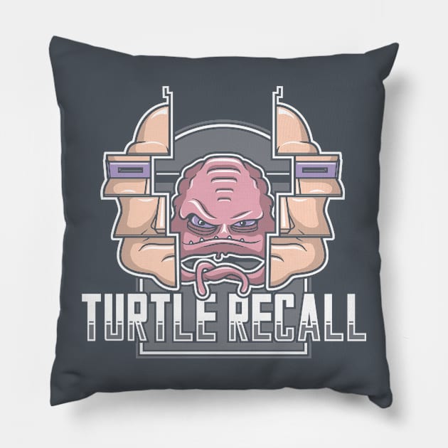 Turtle Recall Pillow by adho1982