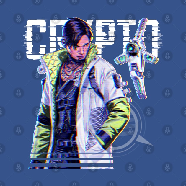 Apex Legends - Crypto Middle T-Shirt by trino21